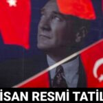 23 Nisan tatil mi? Ulusal Egemenlik ve Çocuk Bayramı bu yıl hangi gün?