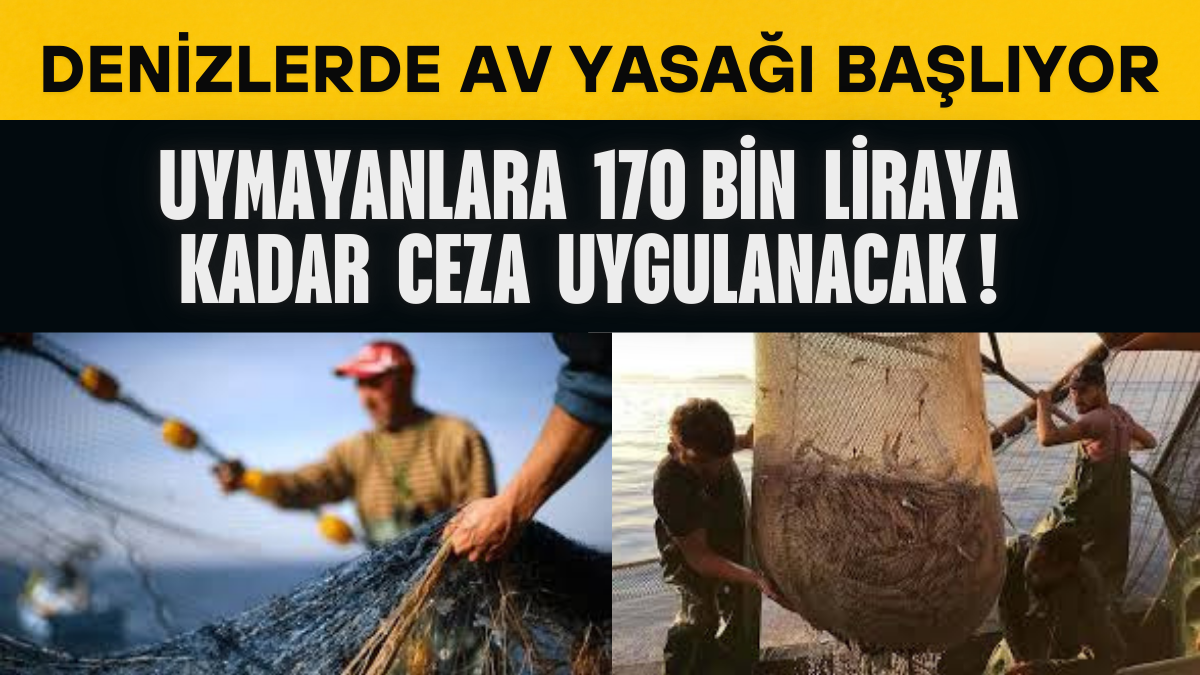 Denizlerde Av Yasağı Başlıyor; Uymayanlara 170 Bin Liraya Kadar Ceza Uygulanacak!