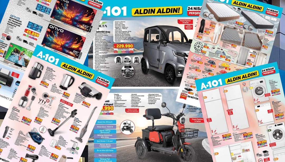 A101’e yatak çeşitleri, halı, perde ve elektronik ev eşyaları geliyor (A101 24 Nisan Aktüel kataloğu)