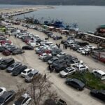 Bayramda doldu, taştı! İlçeye 4 günde 14 bin 600 araç giriş yaptı