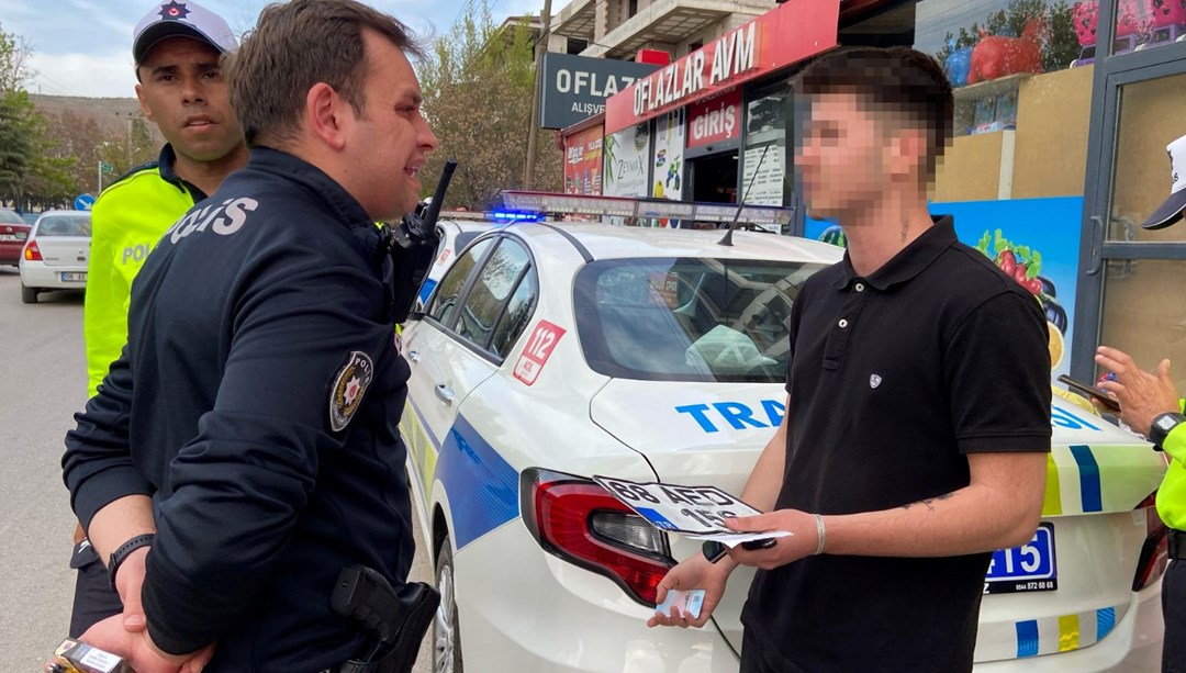 Kasksız motosiklet sürücüsüne ceza
