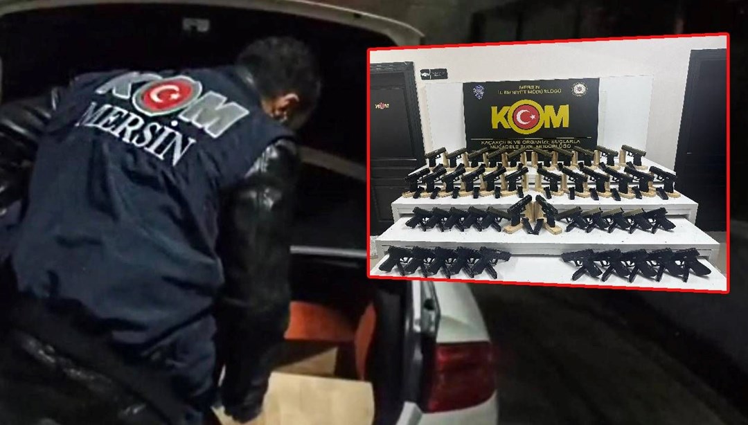 Mersin'de ele geçirildi: Otomobil değil silah deposu