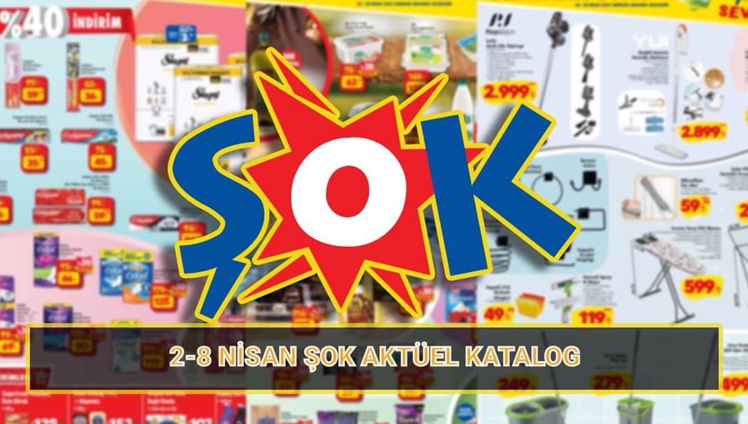 Raflarda! ŞOK 2-8 Nisan katalog: ŞOK aktüel ürünler kataloğunda bu hafta temizlik ürünleri, beyaz eşyalar, elektrikli ve şarjlı süpürge çeşitleri