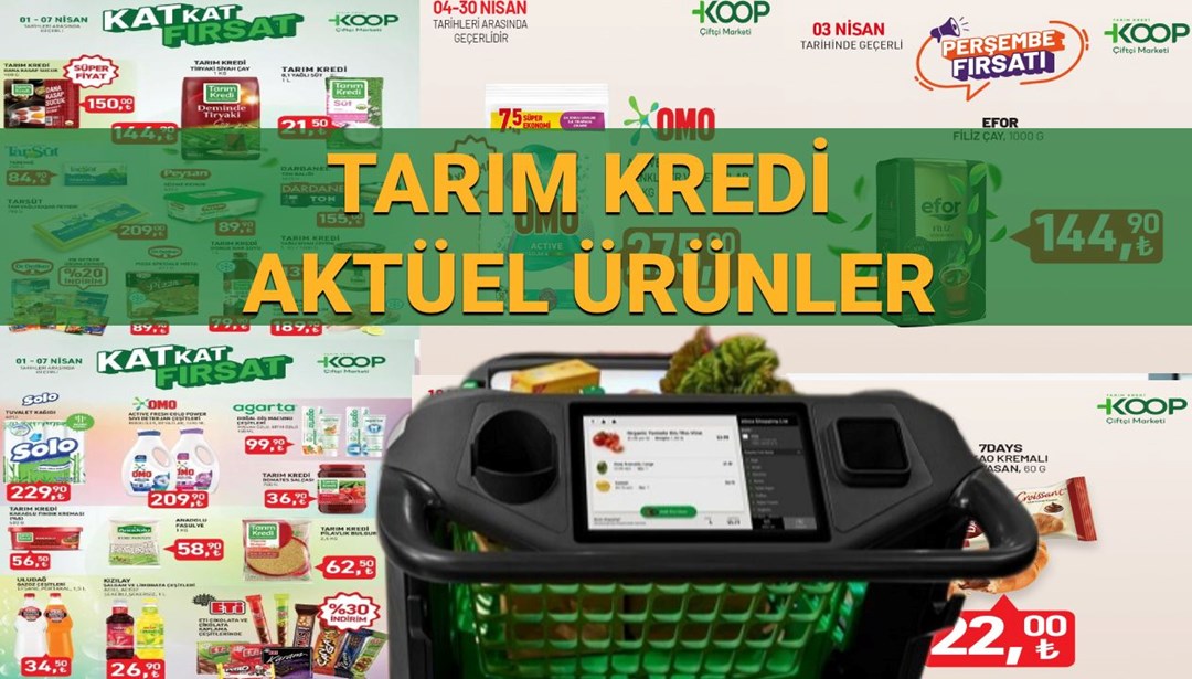 Tarım Kredi Marketleri 4-7 Nisan indirimli ürünler listesi: Temizlik ürünleri, kahvaltılık malzemeler satışta