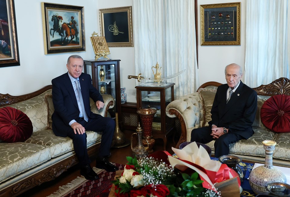 Cumhurbaşkanı Erdoğan, Devlet Bahçeli'yi ziyaret etti