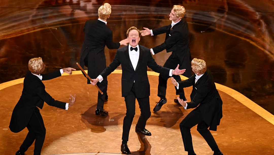 Oscar Ödülleri'nin sunucusu Conan O'Brien, Oyuncak Hikayesi 5 kadrosunda