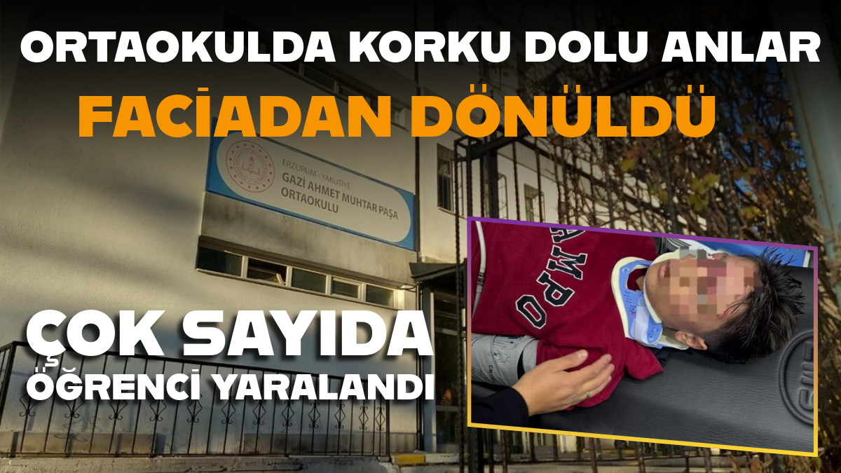 Ortaokulda korku dolu anlar: Son ders zili sonrası merdiven izdihamı — 23 öğrenci yaralandı