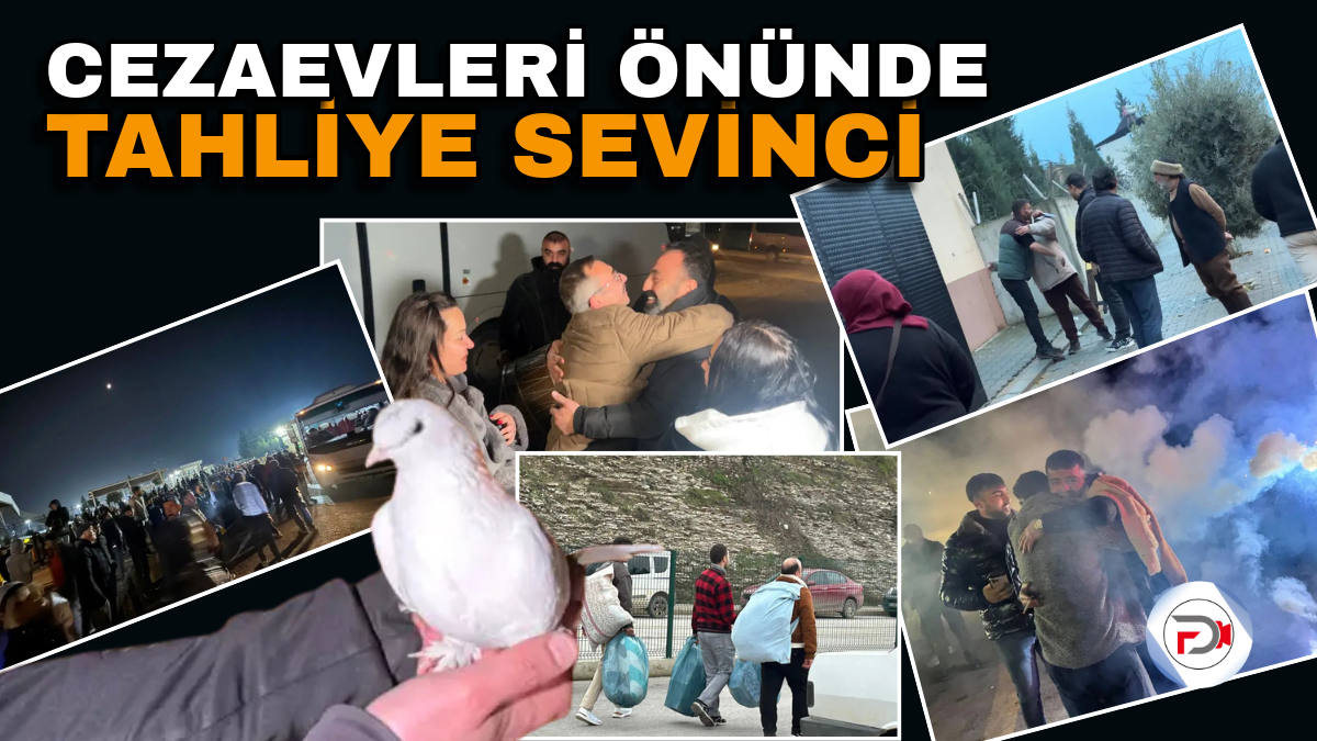 Denizli Kocabaş Cezaevi önünde duygu dolu bekleyiş: Erken tahliye sevinci başladı